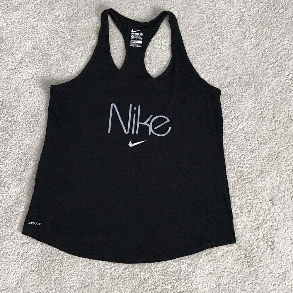 Nike Women's Black Dri-FIT Tank Top